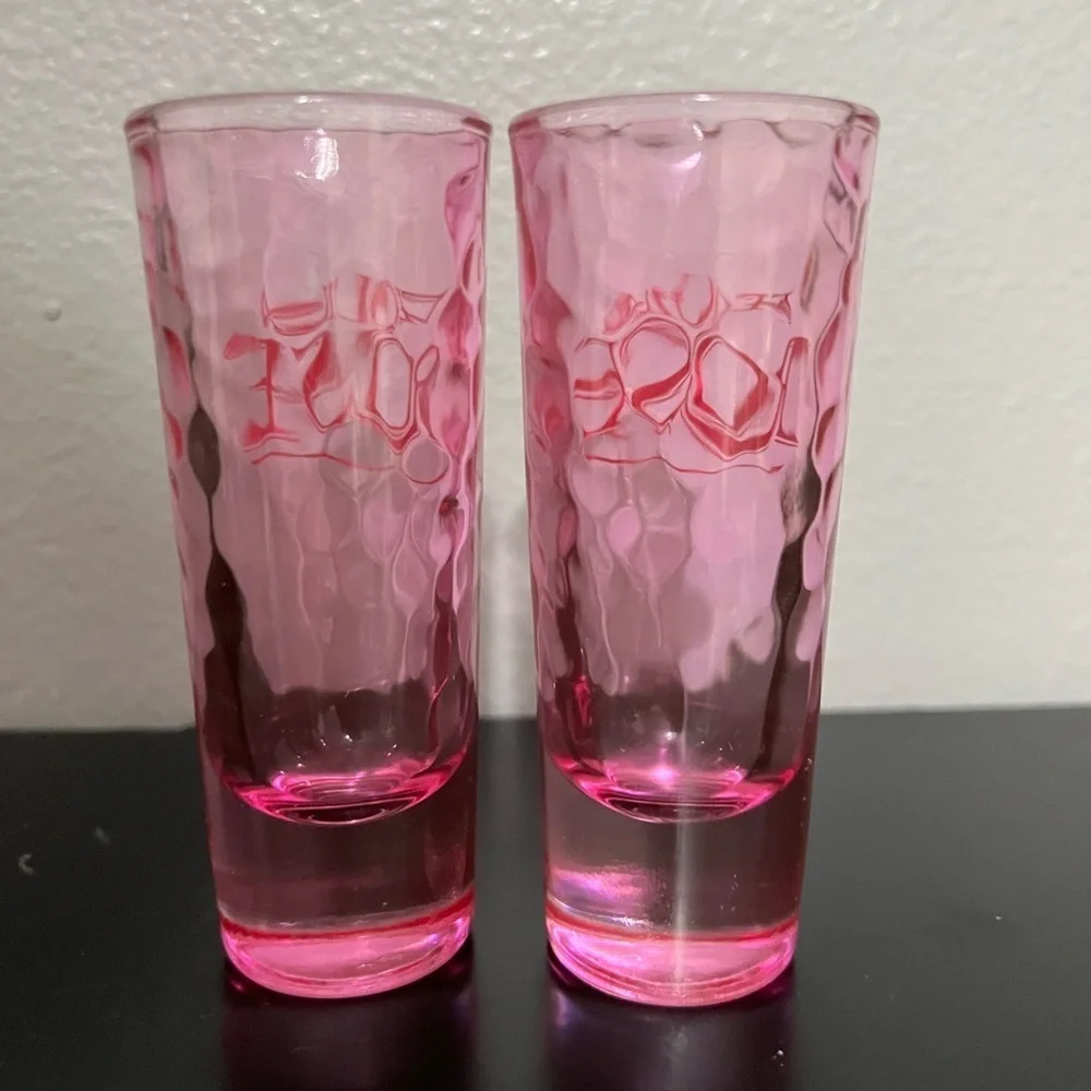 Tequila Rose Pink Double Shot Glasses